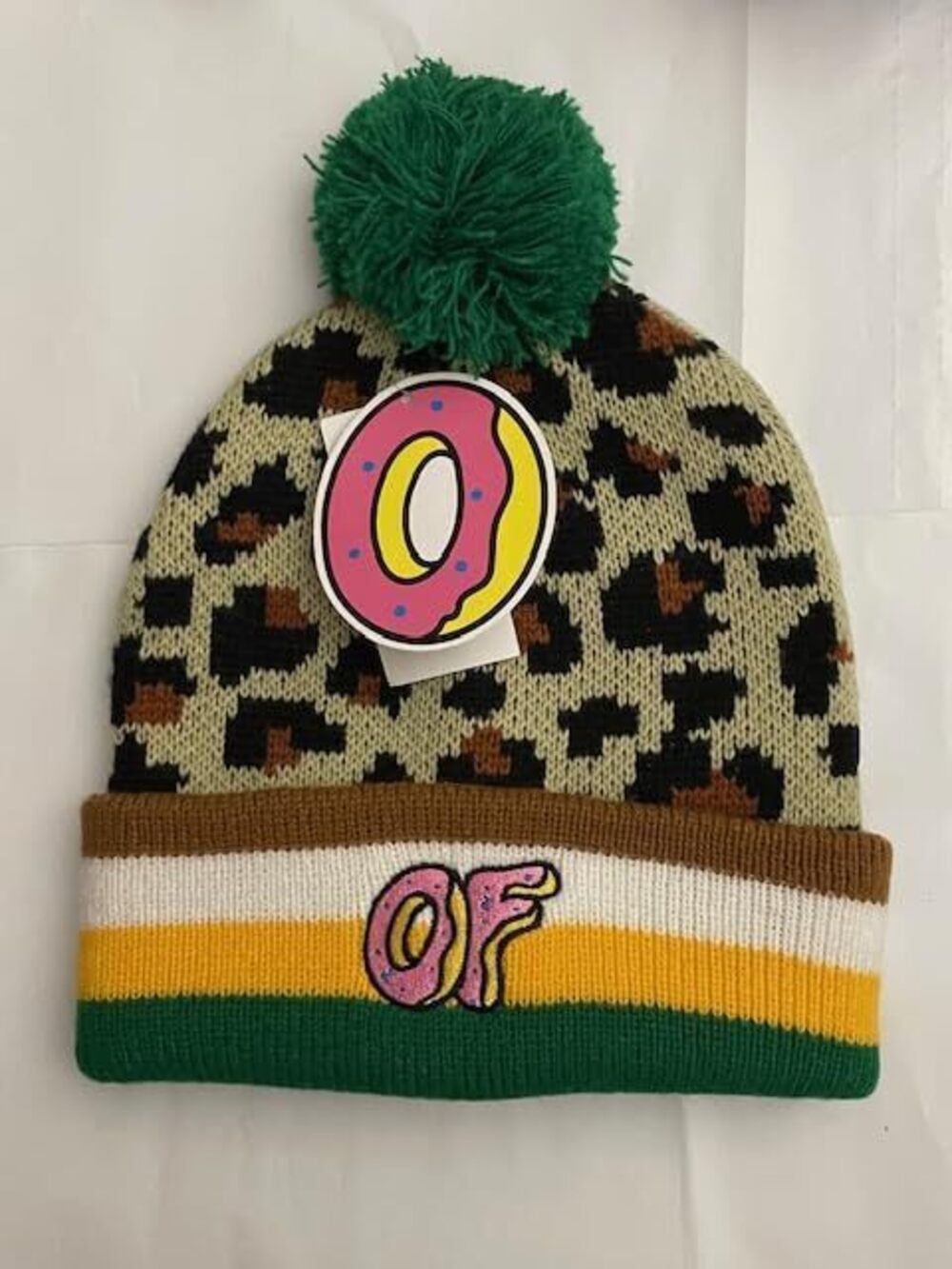 5964 Leopard Pom Beanie